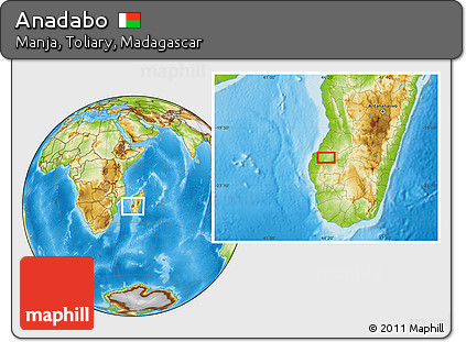 Physical Location Map of Anadabo