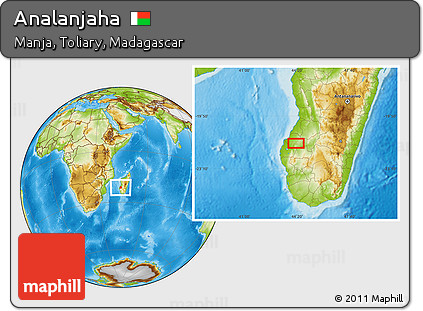 Physical Location Map of Analanjaha