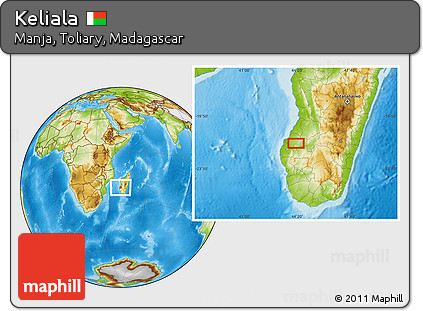 Physical Location Map of Keliala