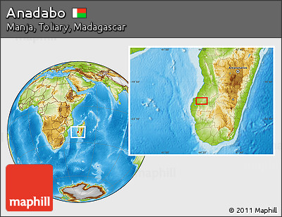 Physical Location Map of Anadabo