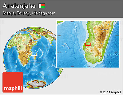 Physical Location Map of Analanjaha