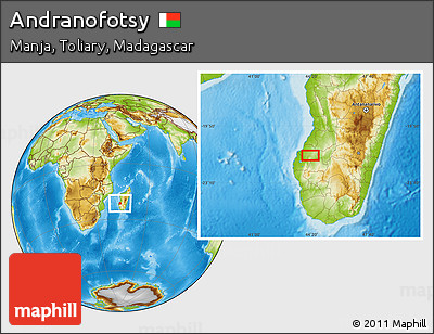 Physical Location Map of Andranofotsy