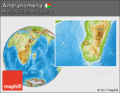 Physical Location Map of Andranomena