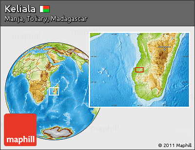 Physical Location Map of Keliala