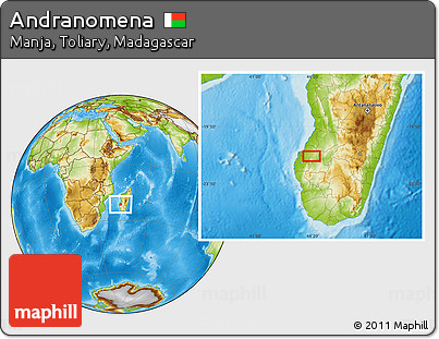 Physical Location Map of Andranomena