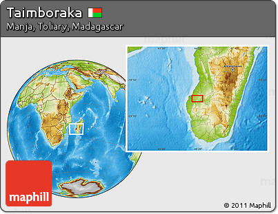 Physical Location Map of Taimboraka