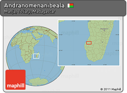 Savanna Style Location Map of Andranomenanibeala