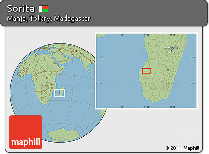 Savanna Style Location Map of Sorita