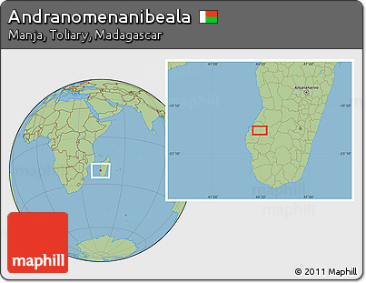 Savanna Style Location Map of Andranomenanibeala