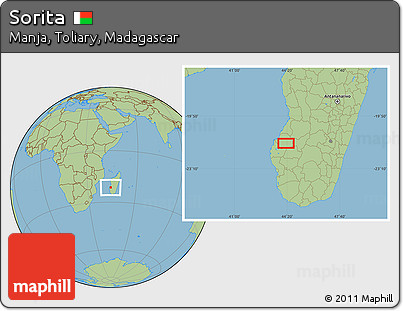 Savanna Style Location Map of Sorita