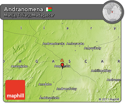 Physical Map of Andranomena