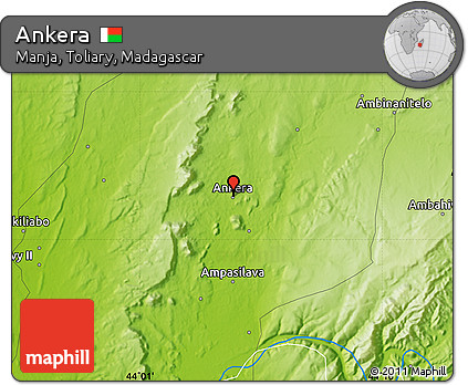 Physical Map of Ankera