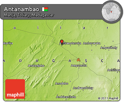 Physical Map of Antanambao