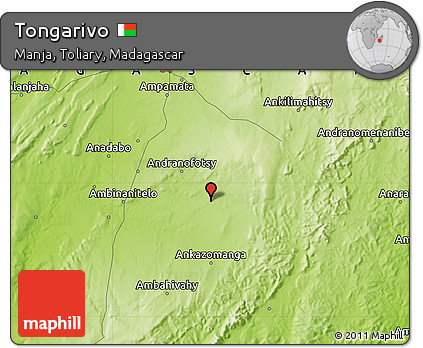 Physical Map of Tongarivo