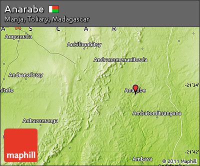 Physical Map of Anarabe