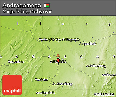 Physical Map of Andranomena