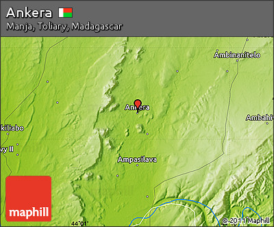 Physical Map of Ankera