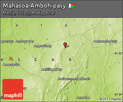 Physical Map of Mahasoa-Ambohipasy