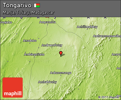Physical Map of Tongarivo