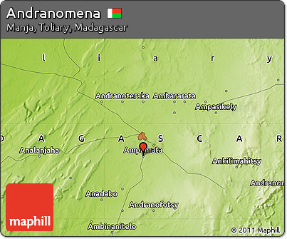 Physical Map of Andranomena