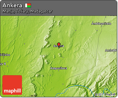 Physical Map of Ankera