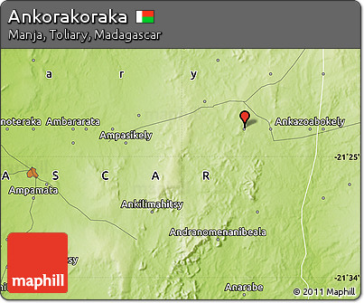 Physical Map of Ankorakoraka