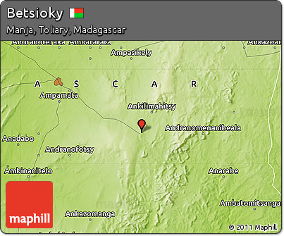 Physical Map of Betsioky