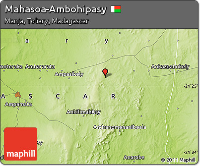 Physical Map of Mahasoa-Ambohipasy
