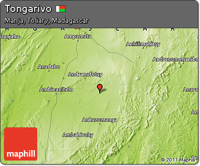 Physical Map of Tongarivo