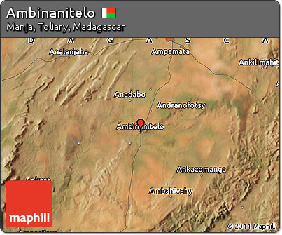 Satellite Map of Ambinanitelo