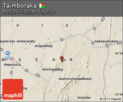 Shaded Relief Map of Taimboraka