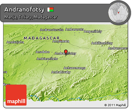 Physical Panoramic Map of Andranofotsy