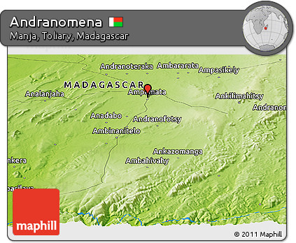Physical Panoramic Map of Andranomena