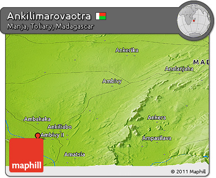 Physical Panoramic Map of Ankilimarovaotra