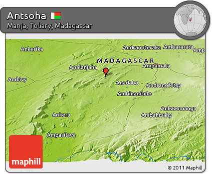 Physical Panoramic Map of Antsoha