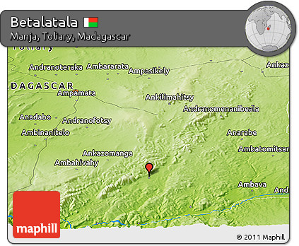 Physical Panoramic Map of Betalatala