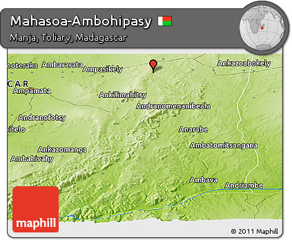 Physical Panoramic Map of Mahasoa-Ambohipasy