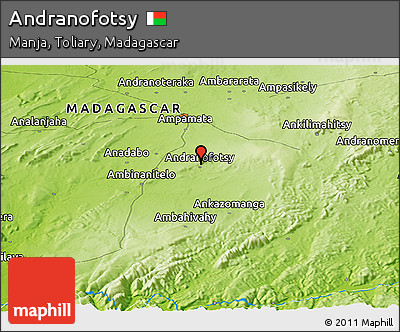 Physical Panoramic Map of Andranofotsy