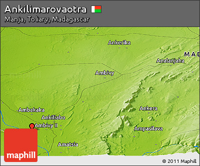 Physical Panoramic Map of Ankilimarovaotra