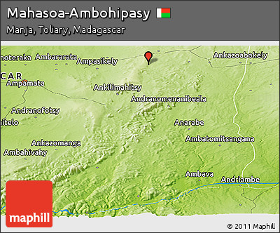 Physical Panoramic Map of Mahasoa-Ambohipasy