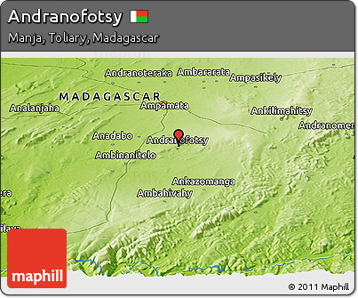Physical Panoramic Map of Andranofotsy