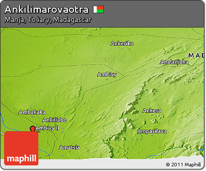 Physical Panoramic Map of Ankilimarovaotra