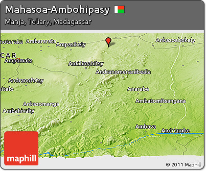 Physical Panoramic Map of Mahasoa-Ambohipasy
