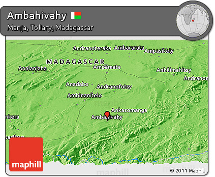 Political Panoramic Map of Ambahivahy