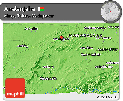 Political Panoramic Map of Analanjaha