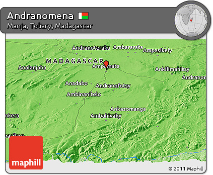 Political Panoramic Map of Andranomena