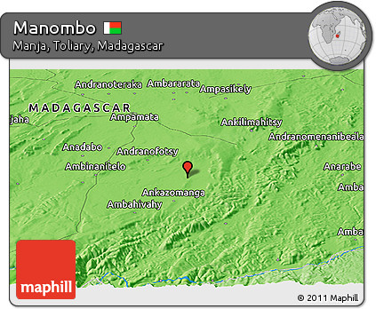 Political Panoramic Map of Manombo