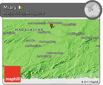 Political Panoramic Map of Miary