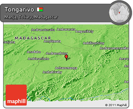 Political Panoramic Map of Tongarivo