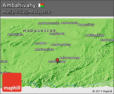 Political Panoramic Map of Ambahivahy